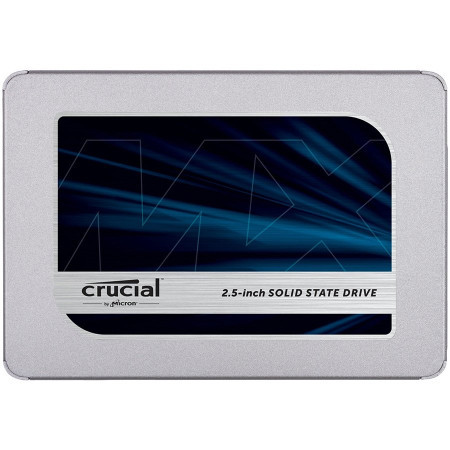 CrucialMX500 250GB SSD, 2.5 7mm, SATA 6 Gbs, ReadWrite: 560510 MBs, Random ReadWrite IOPS 95k90k, with 9.5mm adapter ( CT250MX500SSD1 ) - Img 1
