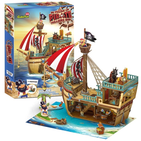 Cubicfun p832h puzzle pirate treasure ship  ( CBF208325 ) -1