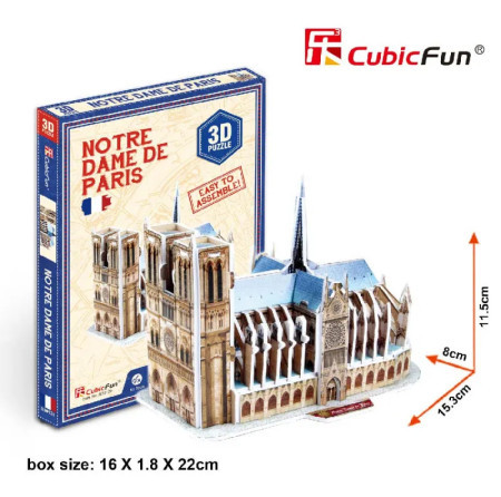 Cubicfun puzzle notre dame de paris s30 ( CBF230128 )