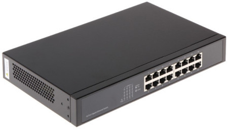 Dahua switch PFS3016-16GT 16-Port 10/100/1000M switch, 16x Gbit RJ45 port, rackmount (Alt. GS1016)