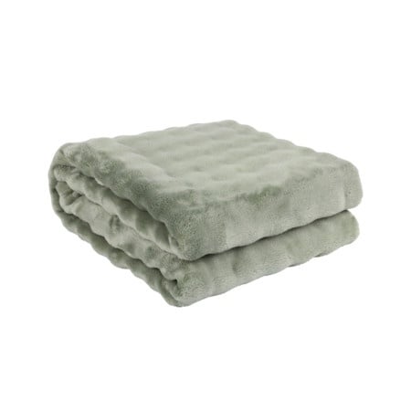 Dekordom ćebe soft wave 200x220 - dark green ( 024927 )-1