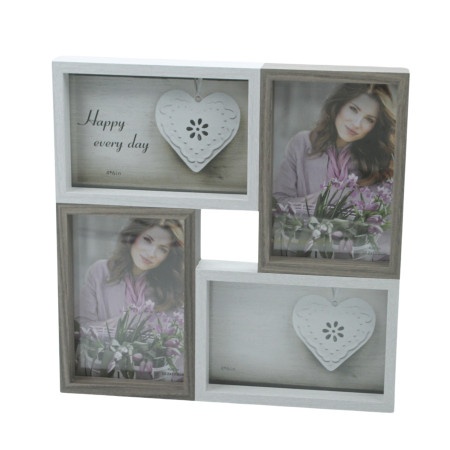 Dekordom Foto ram nardo hw023 4/1 10x15 - white/wood - n25 ( 023361 )