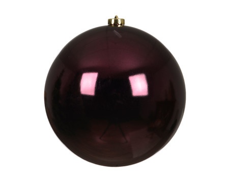 Dekordom novogodišnja dekoracija - hanging bauble 14cm 022308 - dark mauve - kmg ( 043307 )