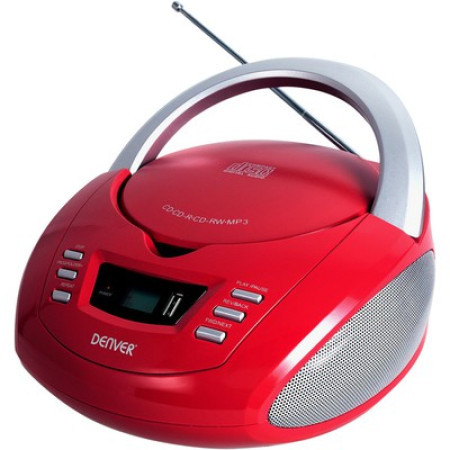 Denver TCU-211 crveni radio CD player
