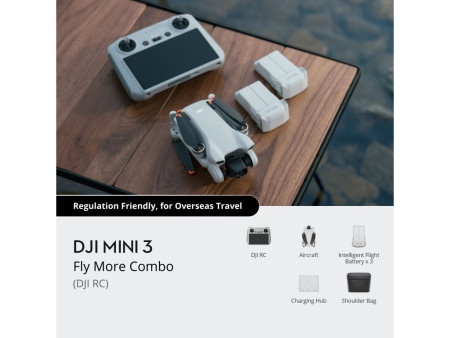 DJI Mini 3 Fly More Combo (DJI RC) (GL) Dron ( CP.MA.00000782.01 )