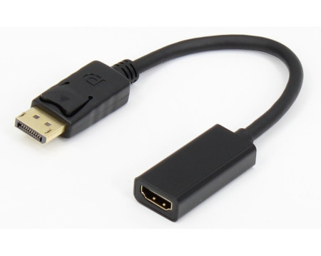 E-Green adapter DisplayPort 1.4(M) - HDMI 2.0(F) kabl 20cm crni - Img 1