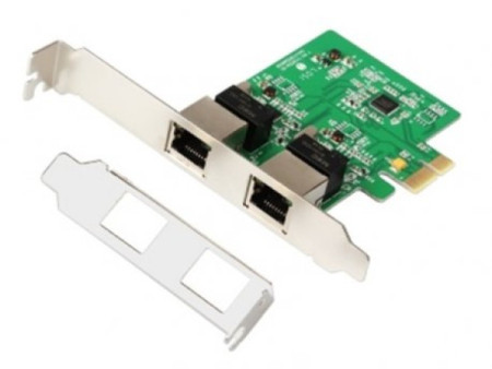 E-Green LAN MK PCI-E 2xRJ45 10/100/1000 Mbp/s