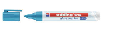 Edding marker za staklenu tablu E-95 1,5-3mm, zaobljeni svetlo plava ( 09M95EA )