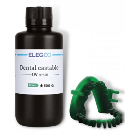 Elegoo Dental Castable UV Resin 0.5kg - Green ( 058933 )