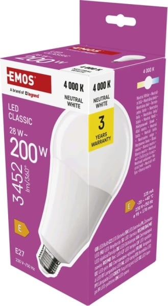 Emos zq5e93 Led sijalica classic a95 28w(200w) 3452lm e27 nw ( 3481 )