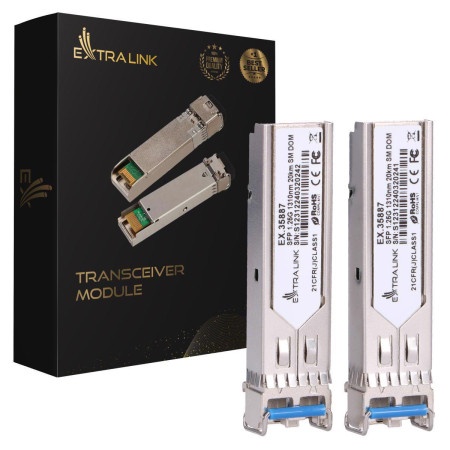 Extralink SFP 1.25G 1310nm 20km SM DOM , LC/UPC cpk ( 5523 )