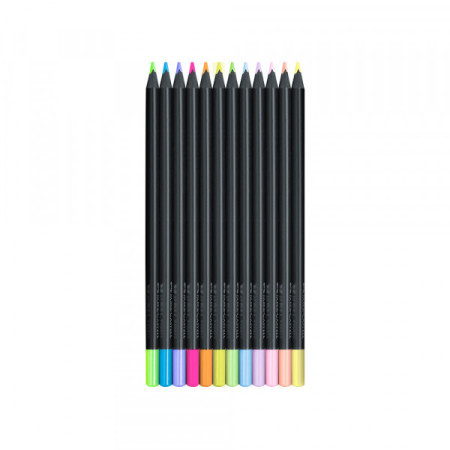 Faber Castell drvene bojice black edition 1/12 pastel+neon 116410 ( F500 ) - Img 1
