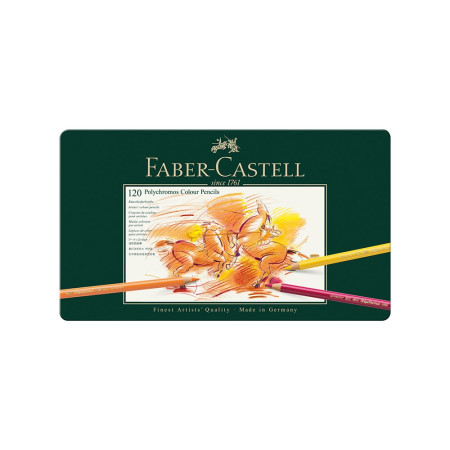 Faber Castell drvene bojice polychromos 1/120 110011 u metalnoj kutiji ( C161 ) - Img 1