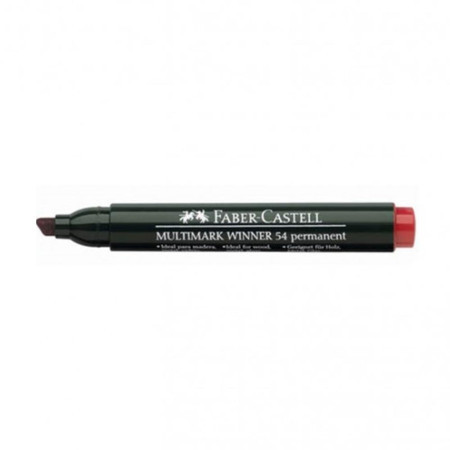 Faber Castell permanent marker crveni kosi vrh 54 08233 (157921) ( 3634 )