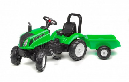 Falk Toys Traktor Land Master sa prikolicom - zeleni ( 3083ad ) - Img 1