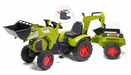 Falk Toys Traktor na pedale sa prikolicom i kašikom 1010y - Img 1