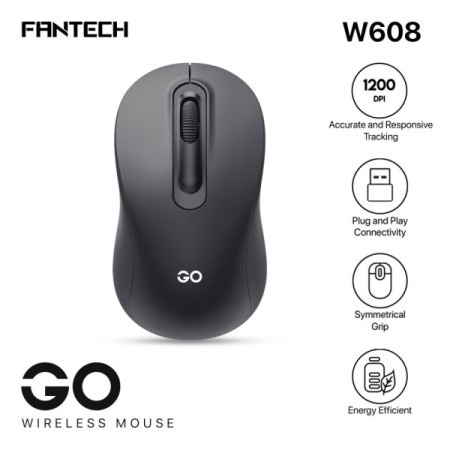 Fantech w608 go miš wireless crni