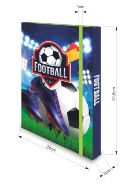 Fascikla sa gumom a4 3d box football op* ( 21500 )