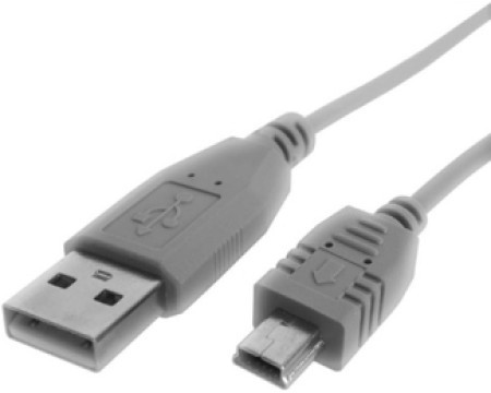 FastAsia kabl USB A - USB Mini-B M/M 1.8m sivi