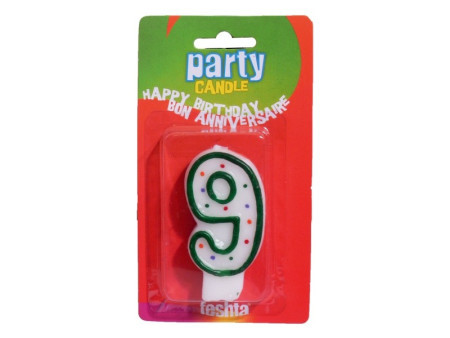 Fun party, rođendanska svećica, miks, broj 9 ( 710073 ) - Img 1