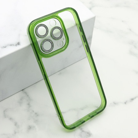 Futrola diamond lens za iphone 15 pro (6.1) zelena ( F111481 )