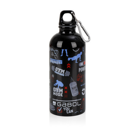 Gabol aluminijumska boca za vodu 7x21 cm 600ml-0,12 kg training crna ( 16ADG234948B )