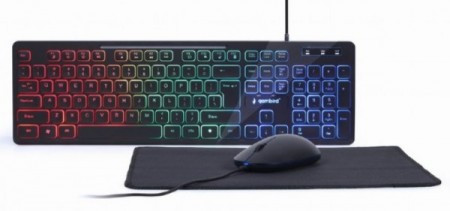 Gembird KBS-UML-01 3-in-1 backlight set tastatura, mis i podloga