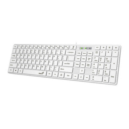 Genius SlimStar 126,SER,USB white tastatura