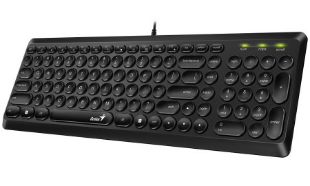 Genius SlimStar Q200,USB,BLK,US tastatura