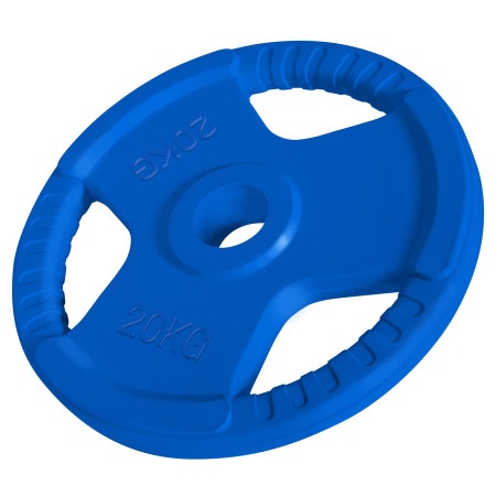 Gorilla Sports Gumirani olimpijski teg (20 kg / Plavi) ( 100582-00009-0025 )