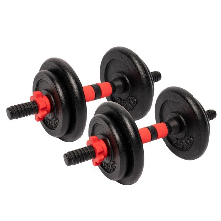 Gorilla Sports Set od 2 podesive bučice od livenog gvožđa 25 mm (15 kg) ( 101186-00002-0018 )