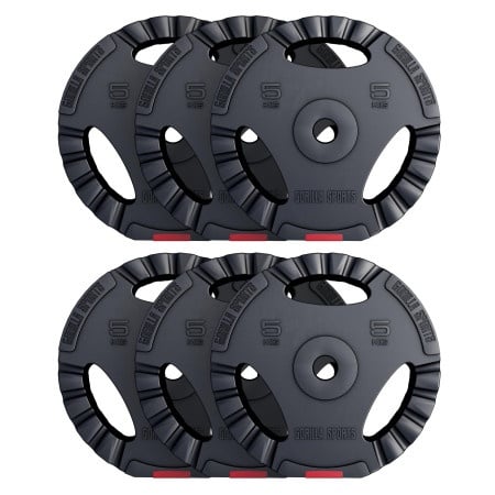 Gorilla Sports Set plastičnih tegova sa rukohvatima (6 x 5 kg) ( 100297-00007-0113 )-1