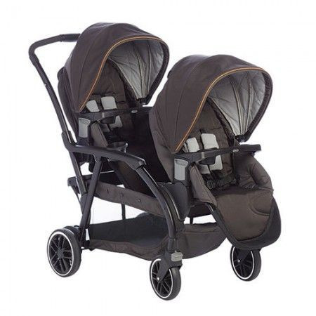 Graco blizanačka kolica za bebe Modes Duo black/grey, sivo/crna ( 5030149 ) - Img 1