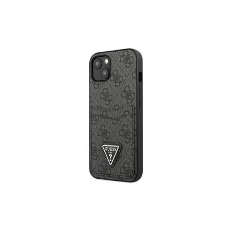 Guess Futrola za iPhone 13 Pro Black Triangle Logo Cardslot ( GSM168172 )