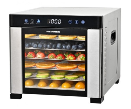 Heinner hfd-kd600ss prodry essential 650w/6 mesta/75c/timer dehidrator