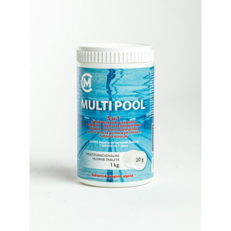 Hlor tablete 1KG/20GR//MULTI POOL FUNKC.5 U 1 ( BAZHLOR20/Z )