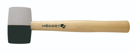Hogert čekić gumeni, 450 g, drvena drška ( HT3B044 ) - Img 1