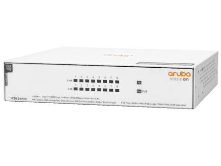 HP Switch aruba Instant On 1430 8G Class4 PoE 64W ( R8R46A )