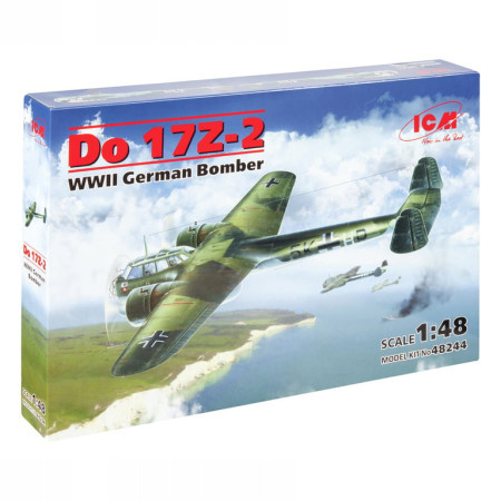 ICM Model Kit Aircraft - Do 17Z-2 WWII German Bomber 1:48 ( 060928 )  - Img 1