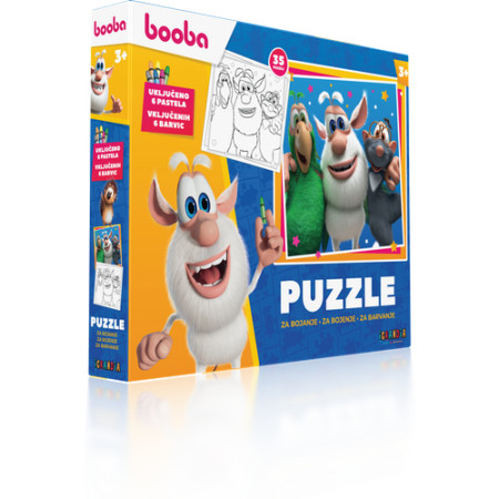 Interaktivna zabava Booba: puzzle za bojanje - 35 kom ( 1100026553 ) - Img 1