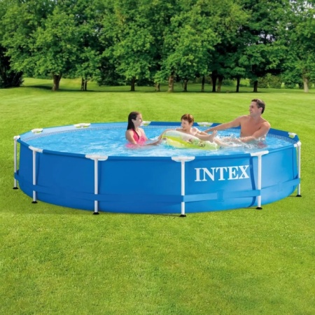Intex Metal Frame okrugli bazen za dvorište sa metalnim ramom + filter pumpa 366cm x 76cm ( 28212 )