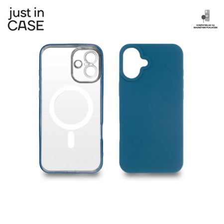 Just in case 2u1 extra case mag mix plus paket plavi za iphone 16 plus ( MAGPL118BL )