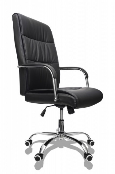 Kancelarijska stolica FA-3002 od eko kože - Crna - Img 1