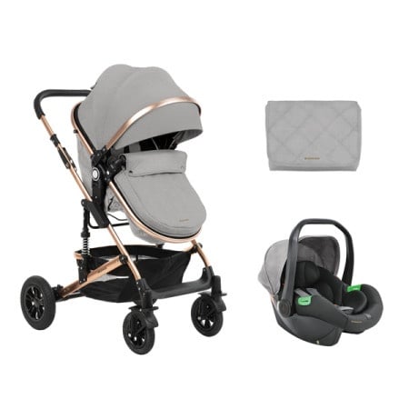 KikkaBoo Kolica Amaia Light Grey premium set 2in1 sa autosedištem I-Size ( KKB11245 SET )