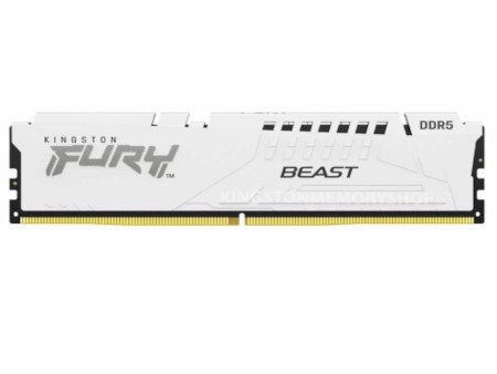 Kingston 16gb/dimm/ddr5/5200mhz/cl40/fury beast white xmp memorija ( KF552C40BW-16 )