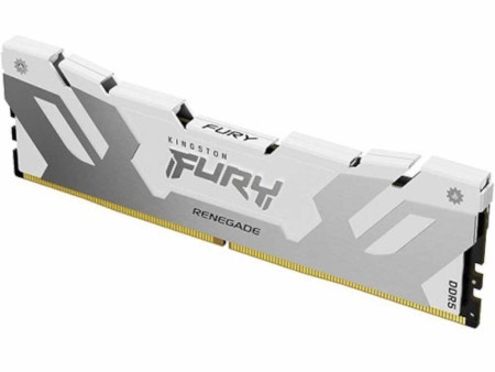 Kingston 32gb(2x16gb)/dimm/ddr5/6400mhz/cl32/fury renegade white xmp memorija ( KF564C32RWK2-32 )