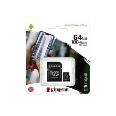 Kingston micro SD 64GB canvas select plus SDCS2/64GB Class10 - Img 1