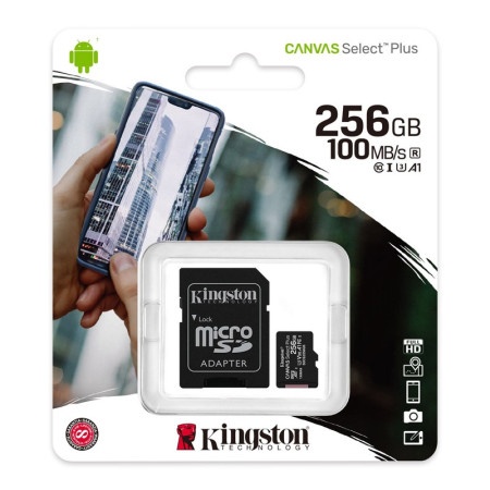 Kingston sd card 256gb+sd adapter sdcs2256gb class 10 ( KIN084 )