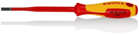 Knipex odvijač Slim ravni 1000V VDE 5,5mm ( 98 20 55 SL )
