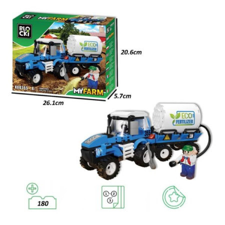 Kocke blocki - traktor sa dodatkom 180pcs ( 76/0355 ) - Img 1